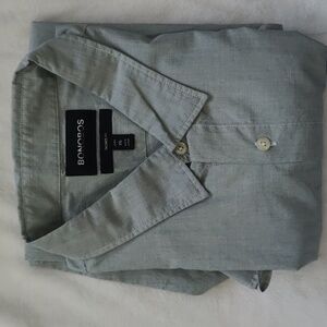 40. Bonobos Tailored Fit Long Sleeve | Color - Grayish Green